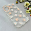 قاب گوشی iPhone 16 آیفون شفاف PC CASE شفاف پشت طلق فانتزی طرح گل کد 111079