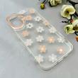 قاب گوشی iPhone 16 آیفون شفاف PC CASE شفاف پشت طلق فانتزی طرح گل کد 111079