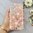 قاب گوشی iPhone 16 آیفون شفاف PC CASE شفاف پشت طلق فانتزی طرح گل کد 111084