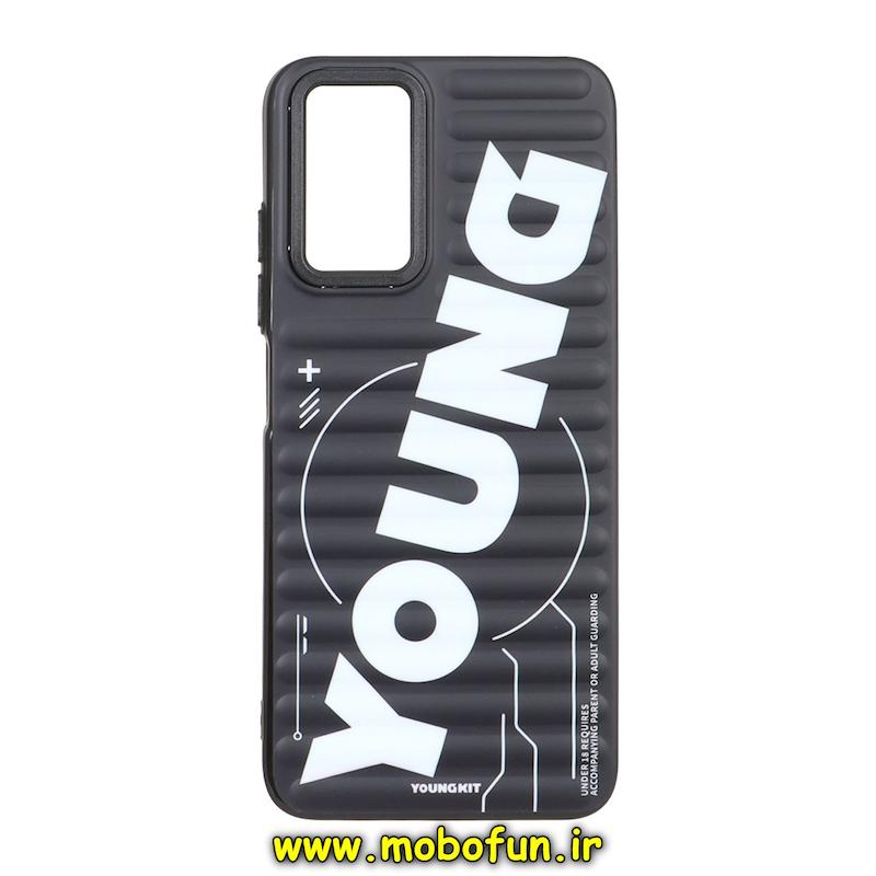 قاب گوشی Redmi Note 11 4G / Redmi Note 11S / Redmi Note 12S شیائومی یانگ کیت YOUNGKIT برجسته دور مات ایربگ دار طرح اسپرت SPORT مشکی کد 95429