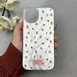 قاب گوشی iPhone 13 / iPhone 14 آیفون فانتزی براق IMD لیزری لاکچری سخت HARD طرح گل کد 111554