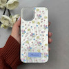 قاب گوشی iPhone 13 / iPhone 14 آیفون فانتزی براق IMD لیزری لاکچری سخت HARD طرح گل کد 111557