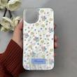 قاب گوشی iPhone 13 / iPhone 14 آیفون فانتزی براق IMD لیزری لاکچری سخت HARD طرح گل کد 111557