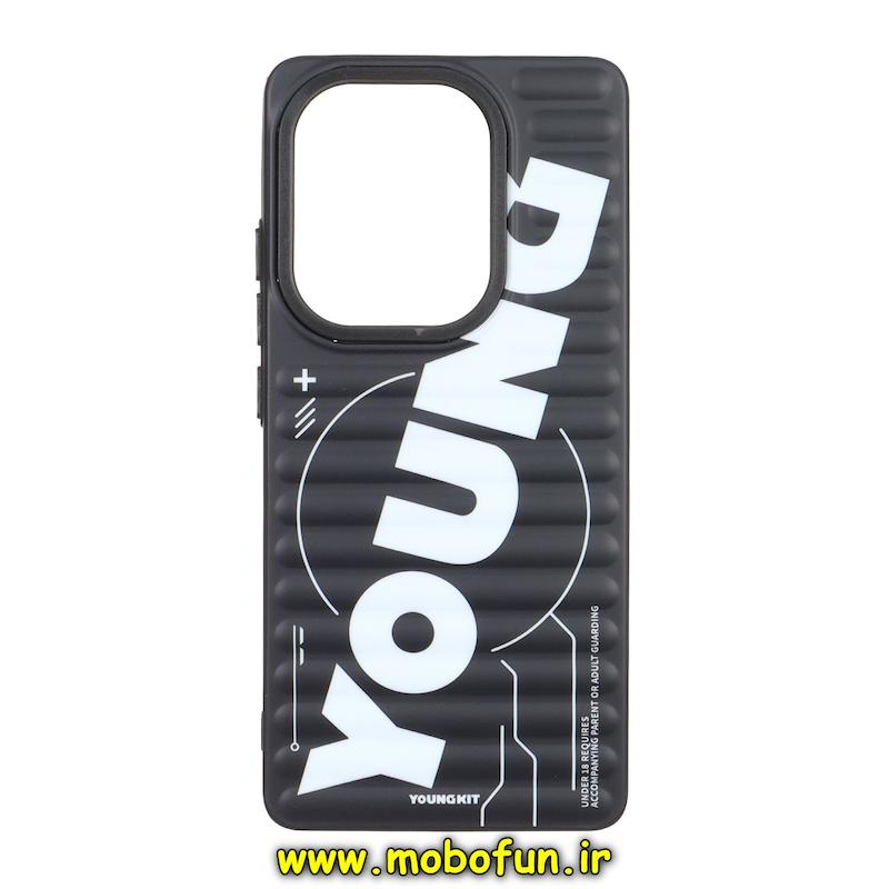 قاب گوشی Redmi Note 13 Pro 4G / Poco M6 Pro 4G / Redmi Note 14S شیائومی یانگ کیت YOUNGKIT برجسته دور مات ایربگ دار طرح اسپرت SPORT مشکی کد 95502