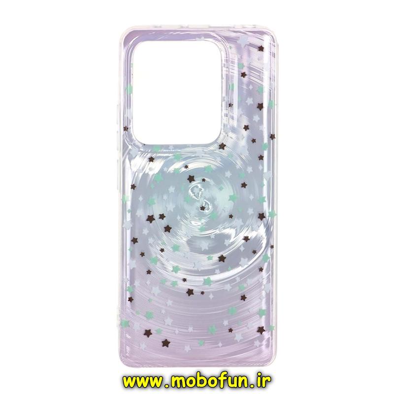 قاب گوشی Redmi Note 13 Pro 4G / Poco M6 Pro 4G / Redmi Note 14S شیائومی فانتزی سخت Hard لیزری لاکچری طرح ستاره کیوت کد 95506