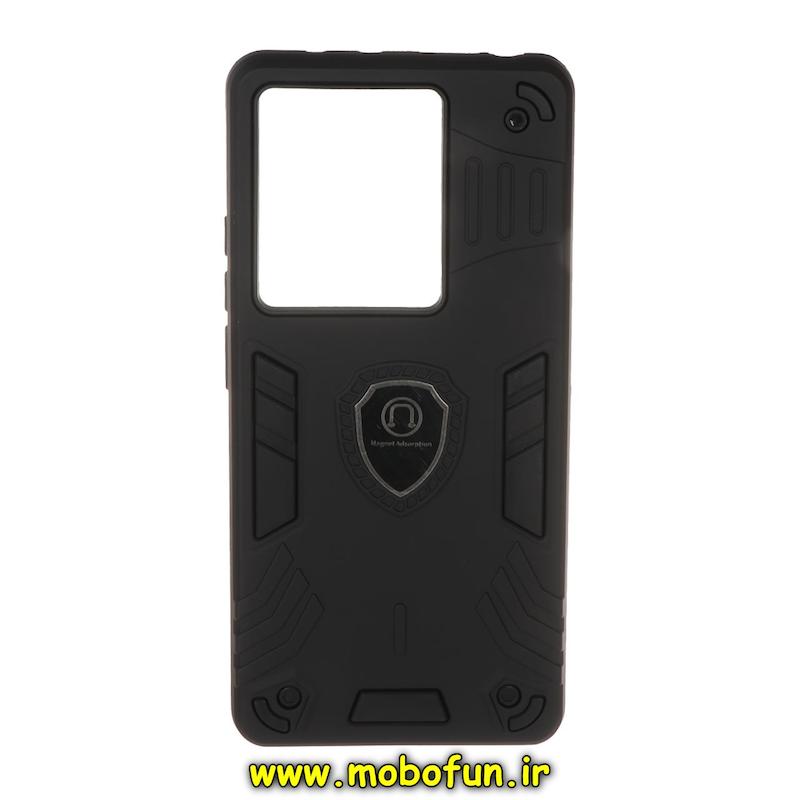 قاب گوشی Redmi Note 13 Pro 4G / Poco M6 Pro 4G / Redmi Note 14S شیائومی طرح ضد ضربه بتمن Magnet Adsorption مگنتی مشکی کد 95525