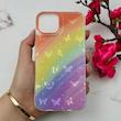 قاب گوشی iPhone 13 / iPhone 14 آیفون فانتزی براق IMD لیزری لاکچری سخت HARD طرح پروانه کد 111928