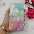 قاب گوشی iPhone X / iPhone XS آیفون فانتزی براق IMD لیزری لاکچری سخت HARD طرح پروانه کد 111932