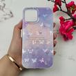 قاب گوشی iPhone 12 Pro Max آیفون فانتزی براق IMD لیزری لاکچری سخت HARD طرح پروانه کد 111938