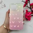 قاب گوشی iPhone 13 Pro Max آیفون فانتزی براق IMD لیزری لاکچری سخت HARD طرح پروانه کد 111944