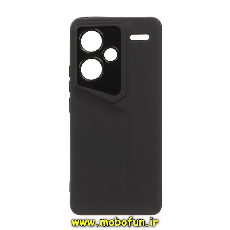 قاب گوشی Redmi Note 13 Pro Plus شیائومی Porsche Design سیلیکونی ژله ای محافظ لنز دار مشکی کد 95560
