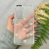 قاب گوشی Galaxy A36 سامسونگ لاکچری شفاف شاین رزینی لنز کرومی طرح پروانه کد 111687