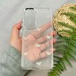 قاب گوشی Galaxy A36 سامسونگ لاکچری شفاف شاین رزینی لنز کرومی طرح پروانه کد 111687