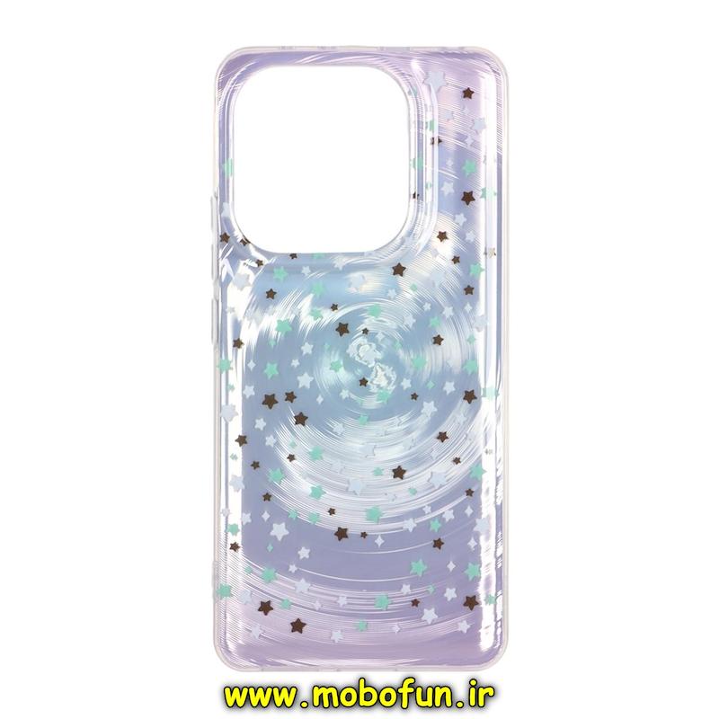 قاب گوشی Redmi Note 14 4G شیائومی فانتزی سخت Hard لیزری لاکچری طرح ستاره کیوت کد E10-95599