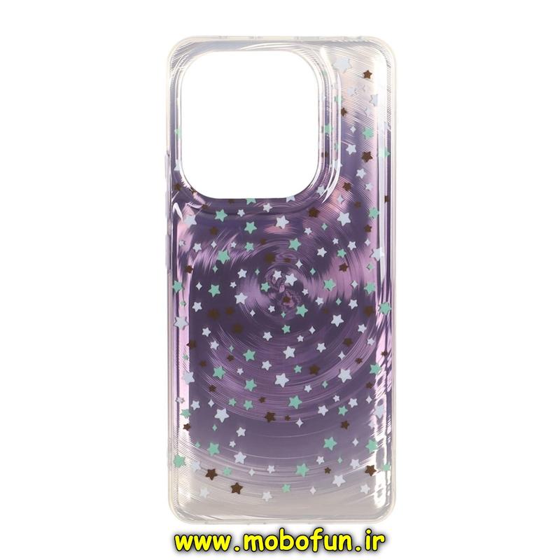 قاب گوشی Redmi Note 14 4G شیائومی فانتزی سخت Hard لیزری لاکچری طرح ستاره کیوت کد E10-95600