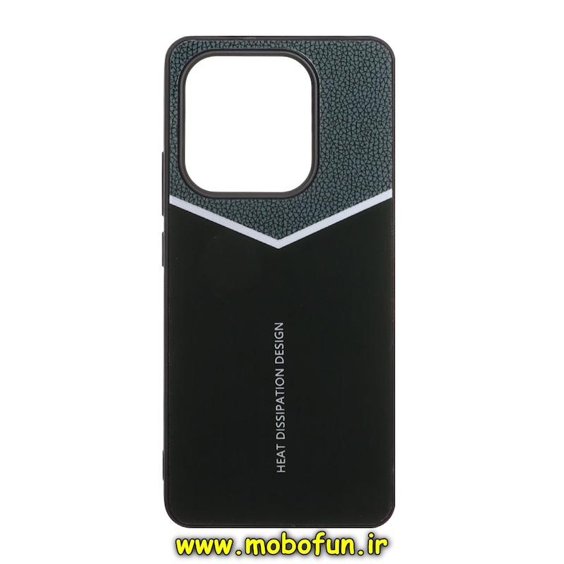 قاب گوشی Redmi Note 14 4G شیائومی پشت گلس آینه ای Heat مشکی کد 95617