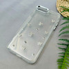 قاب گوشی iPhone 7 Plus / iPhone 8 Plus آیفون لاکچری شفاف شاین رزینی لنز کرومی طرح پروانه کد 111733