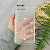 قاب گوشی iPhone 7 Plus / iPhone 8 Plus آیفون لاکچری شفاف شاین رزینی لنز کرومی طرح پروانه کد 111733