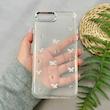 قاب گوشی iPhone 7 Plus / iPhone 8 Plus آیفون لاکچری شفاف شاین رزینی لنز کرومی طرح پروانه کد 111733
