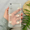 قاب گوشی iPhone X / iPhone XS آیفون لاکچری شفاف شاین رزینی لنز کرومی طرح پروانه کد 111741
