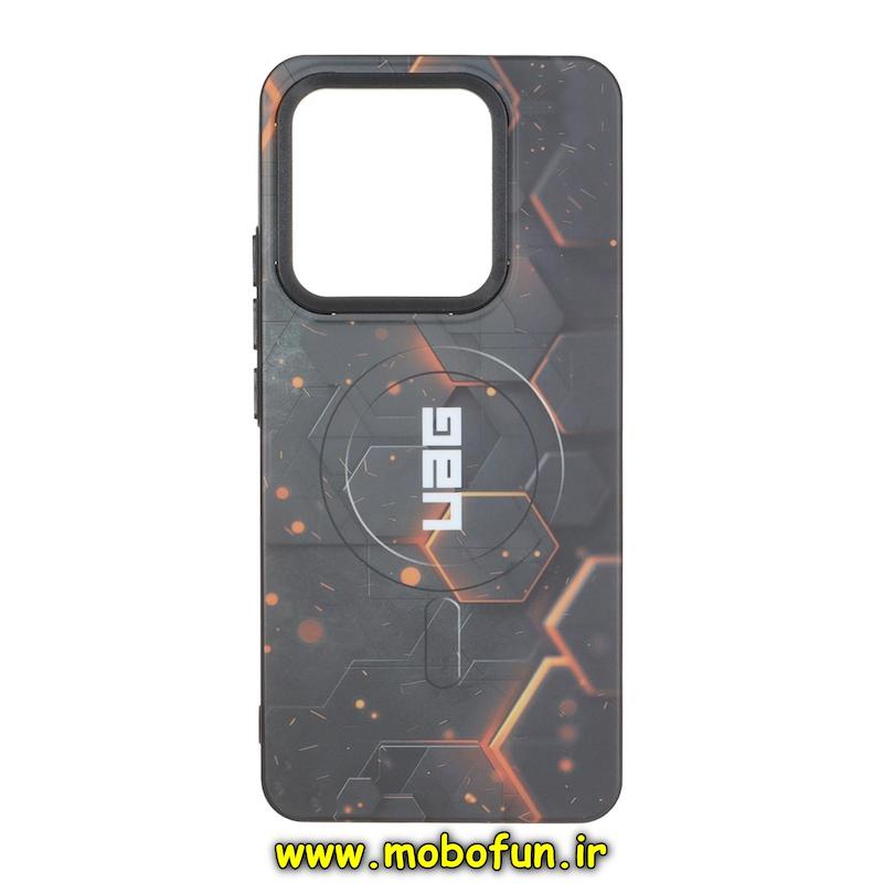 قاب گوشی Redmi Note 14 4G شیائومی دودی مات فانتزی چاپ درجه یک طرح یو ای جی UAG کد 95641