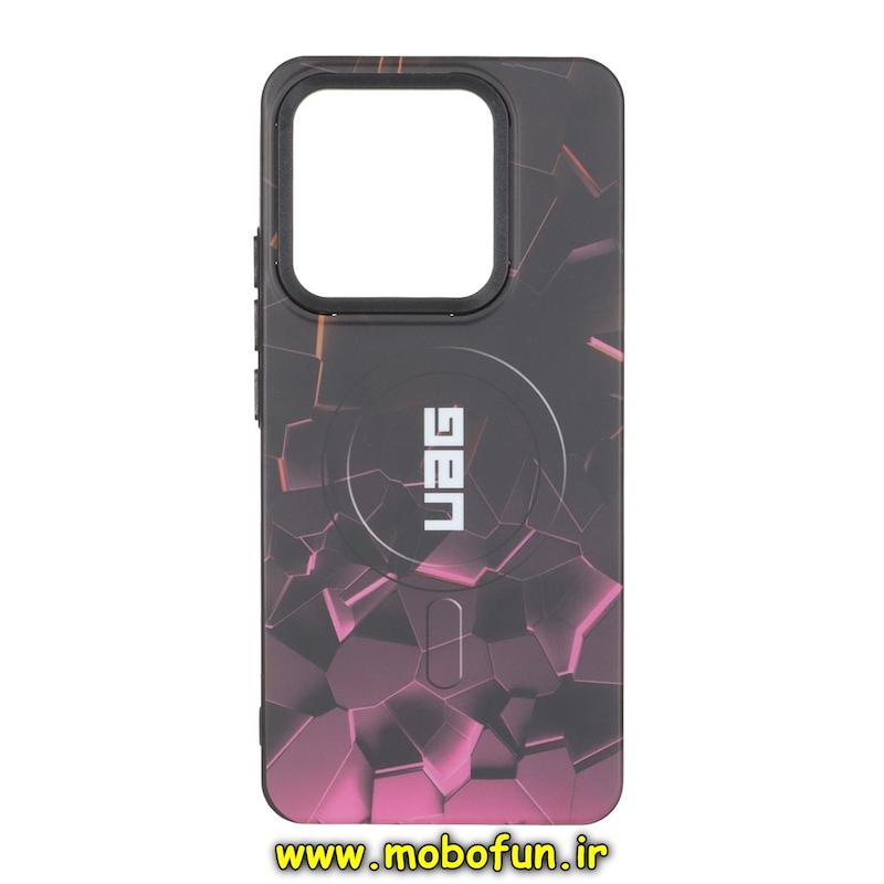 قاب گوشی Redmi Note 14 4G شیائومی دودی مات فانتزی چاپ درجه یک طرح یو ای جی UAG کد 95642