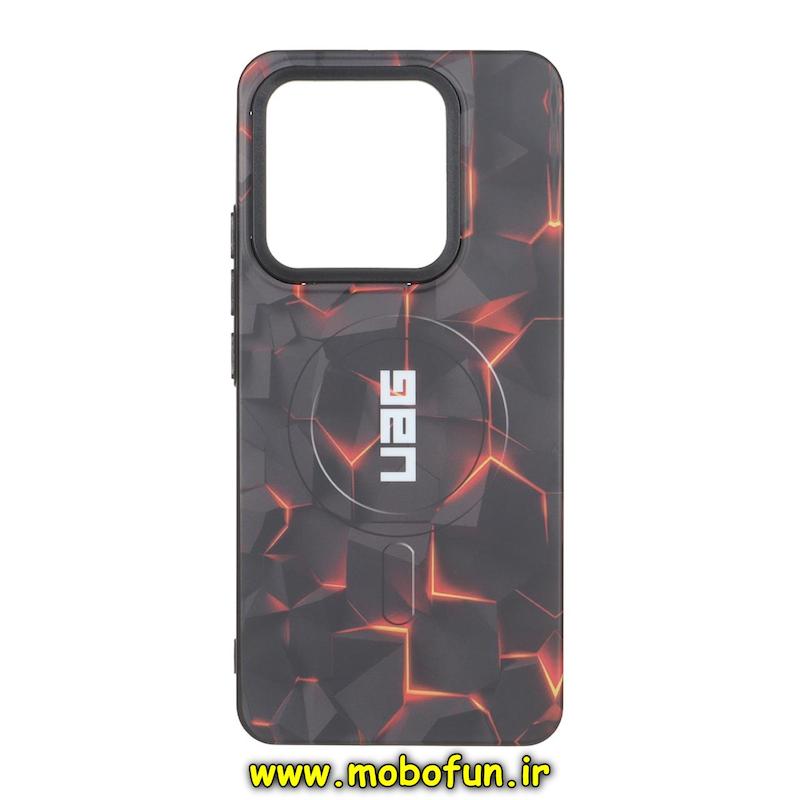 قاب گوشی Redmi Note 14 4G شیائومی دودی مات فانتزی چاپ درجه یک طرح یو ای جی UAG کد 95646