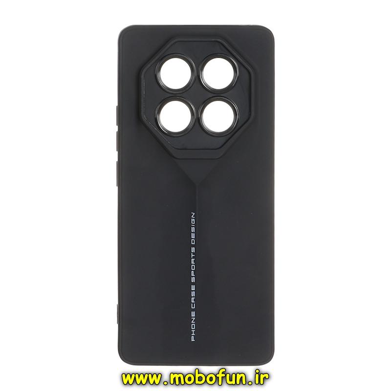 قاب گوشی Redmi Note 14 Pro 4G شیائومی سری Porsche Design سیلیکونی ژله ای محافظ لنز دار مشکی کد 95685