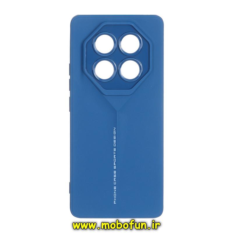 قاب گوشی Redmi Note 14 Pro 4G شیائومی سری Porsche Design سیلیکونی ژله ای محافظ لنز دار آبی کد 95688