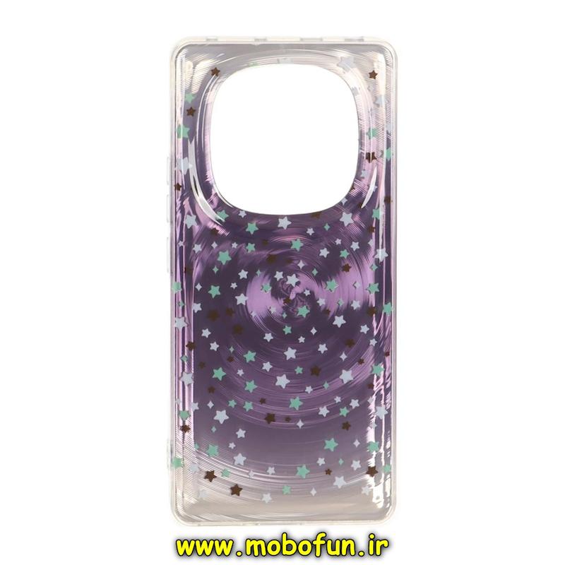 قاب گوشی Redmi Note 14 Pro 4G شیائومی فانتزی سخت Hard لیزری لاکچری طرح ستاره کیوت کد E10-95690