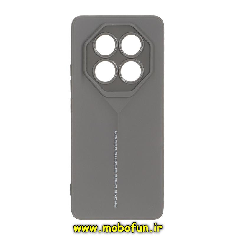 قاب گوشی Redmi Note 14 Pro 5G / Redmi Note 14 Pro Plus / Poco X7 شیائومی Porsche Design سیلیکونی ژله ای محافظ لنز دار خاکستری کد 95739