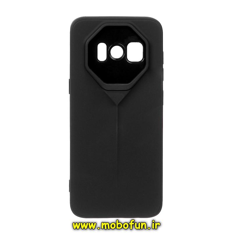 قاب گوشی Galaxy S8 Plus سامسونگ Porsche Design سیلیکونی ژله ای محافظ لنز دار مشکی کد 95767