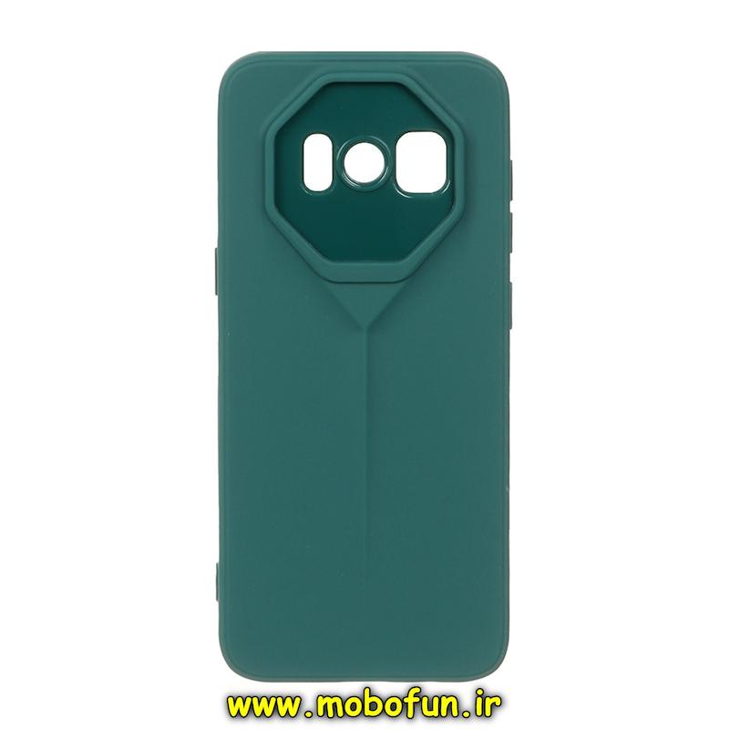 قاب گوشی Galaxy S8 Plus سامسونگ Porsche Design سیلیکونی ژله ای محافظ لنز دار سبز تیره کد 95769