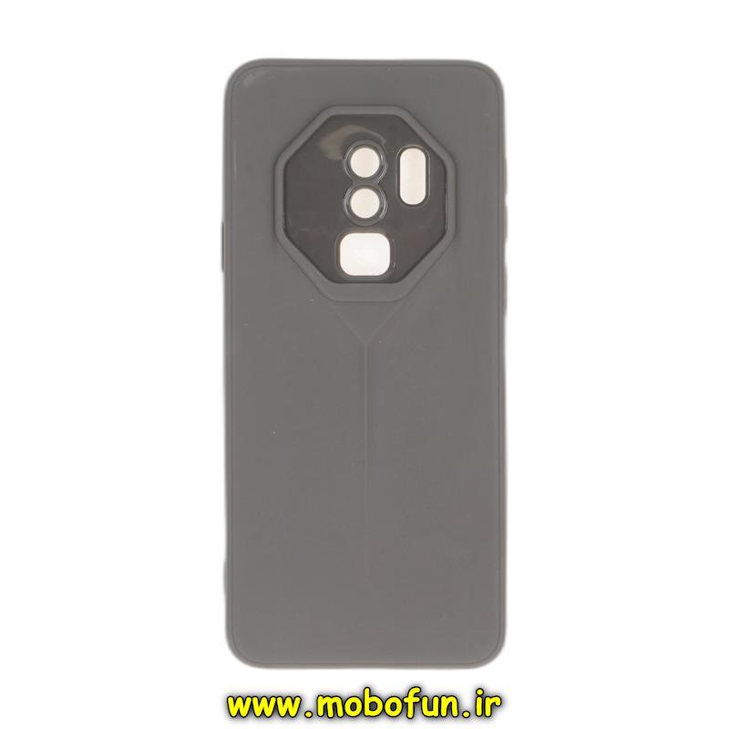 قاب گوشی Galaxy S9 Plus سامسونگ Porsche Design سیلیکونی ژله ای محافظ لنز دار خاکستری کد 95774