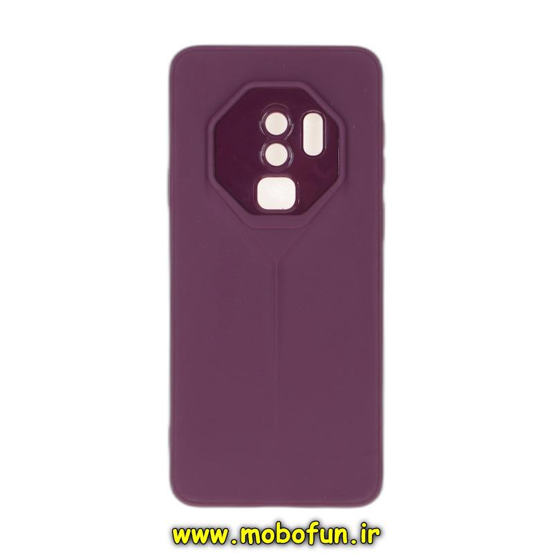 قاب گوشی Galaxy S9 Plus سامسونگ Porsche Design سیلیکونی ژله ای محافظ لنز دار بنفش کد 95775