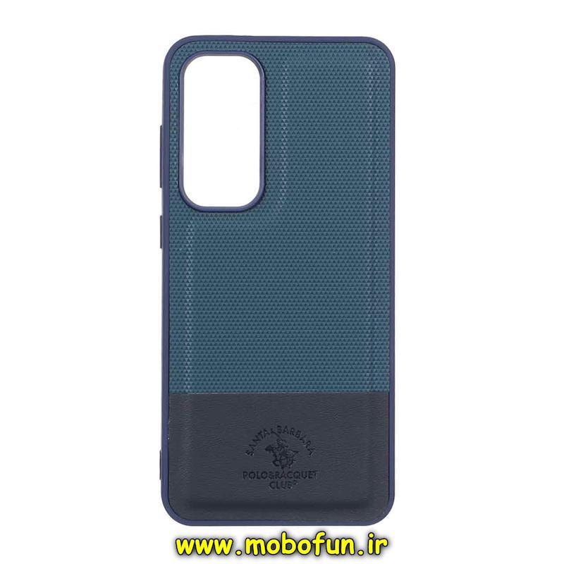قاب گوشی Galaxy S24 FE سامسونگ چرمی سوزنی کلاسیک POLO پولو سخت HARD سرمه ای کد 95856