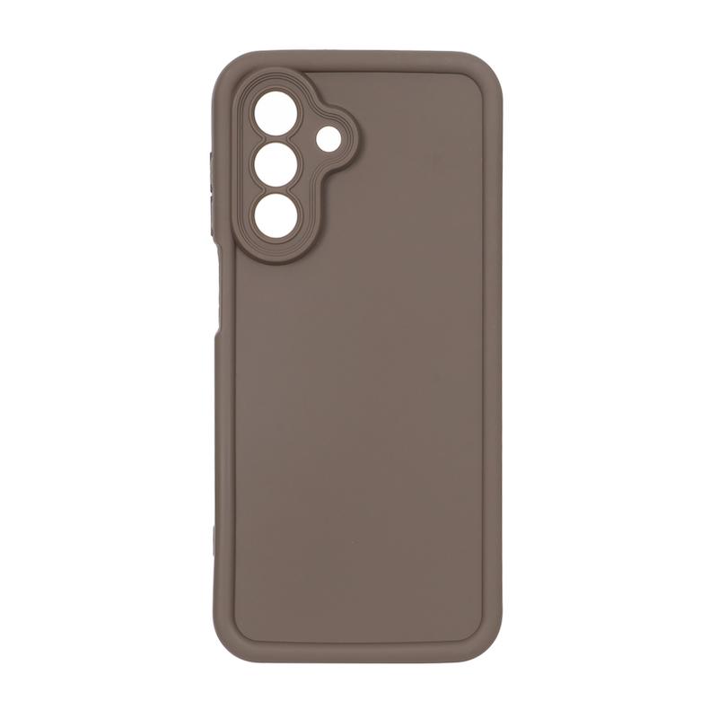 قاب گوشی Galaxy A17 سامسونگ سیلیکونی ژله ای Solid محافظ لنزدار قهوه ای کد 112831