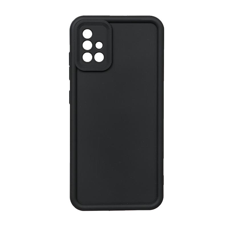 قاب گوشی Galaxy A51 سامسونگ سیلیکونی ژله ای Solid محافظ لنزدار مشکی کد E19-112848