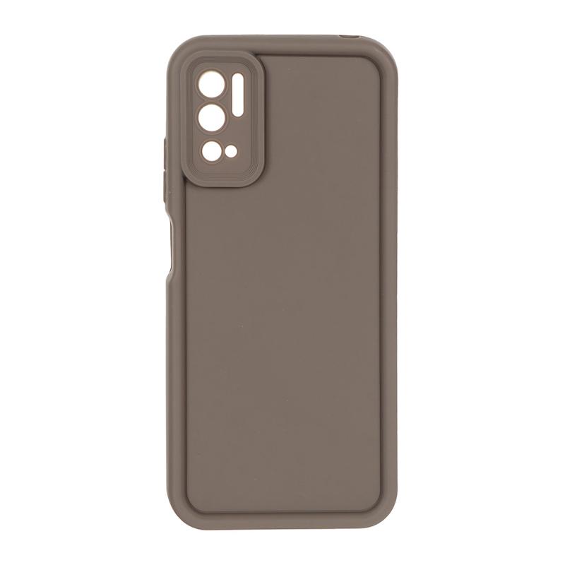 قاب گوشی Poco M3 Pro - Redmi Note 10 5G - Redmi Note 11 SE شیائومی سیلیکونی ژله ای Solid محافظ لنزدار قهوه ای کد 112862