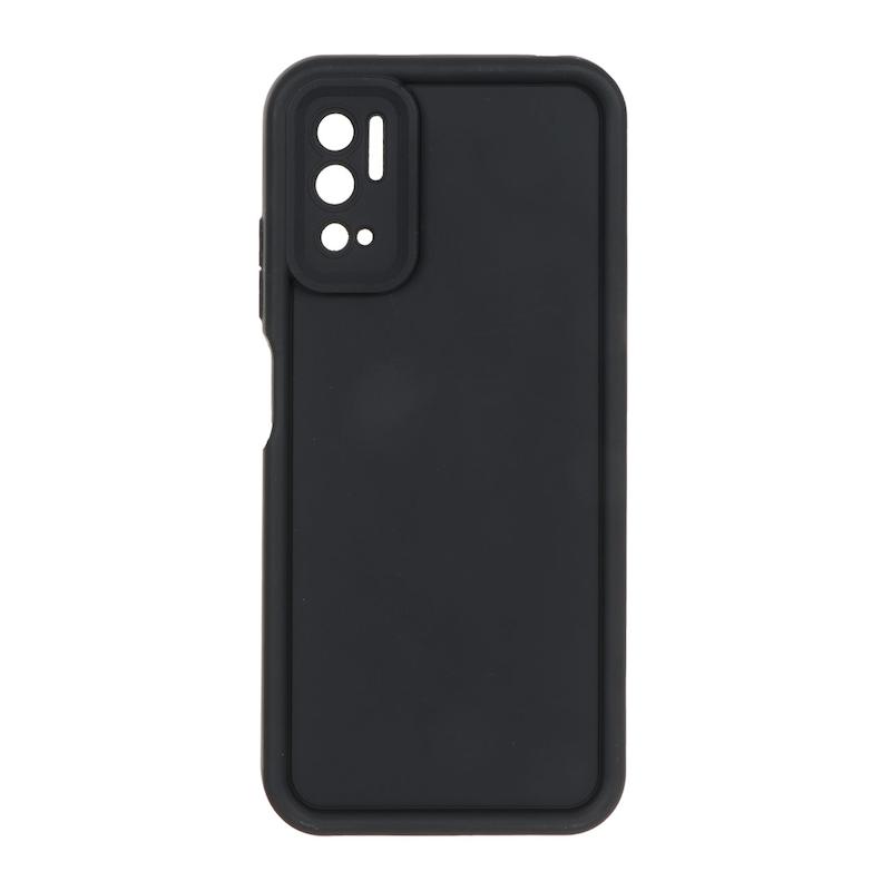 قاب گوشی Poco M3 Pro - Redmi Note 10 5G - Redmi Note 11 SE شیائومی سیلیکونی ژله ای Solid محافظ لنزدار مشکی کد 112863