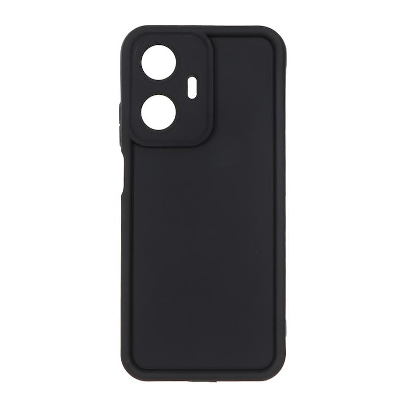 قاب گوشی Realme C55 ریلمی سیلیکونی ژله ای Solid محافظ لنزدار مشکی کد 112871