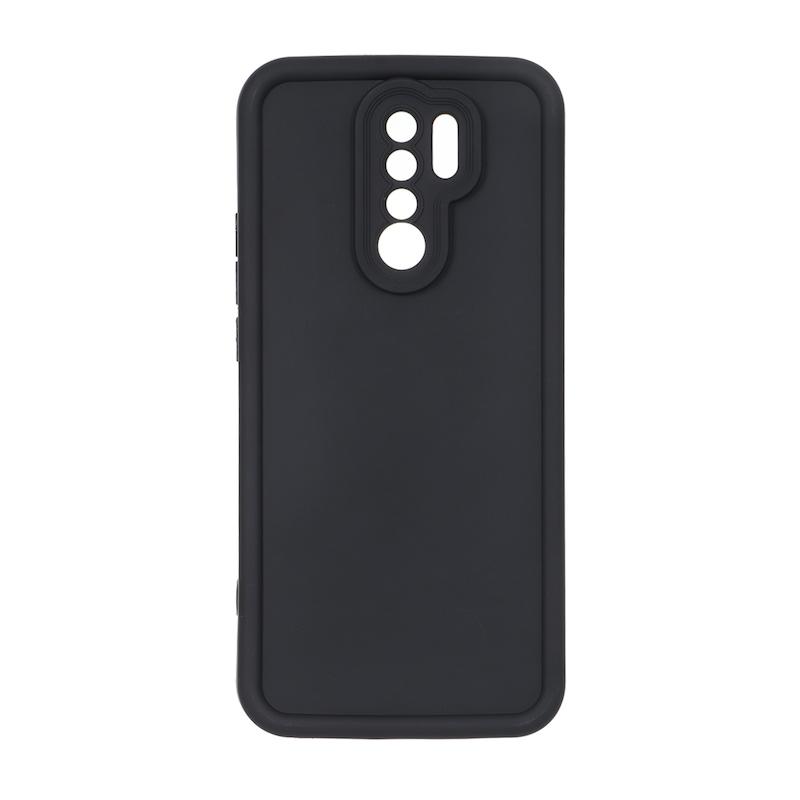 قاب گوشی Redmi 9 / Poco M2 شیائومی سیلیکونی ژله ای Solid محافظ لنزدار مشکی کد 112878