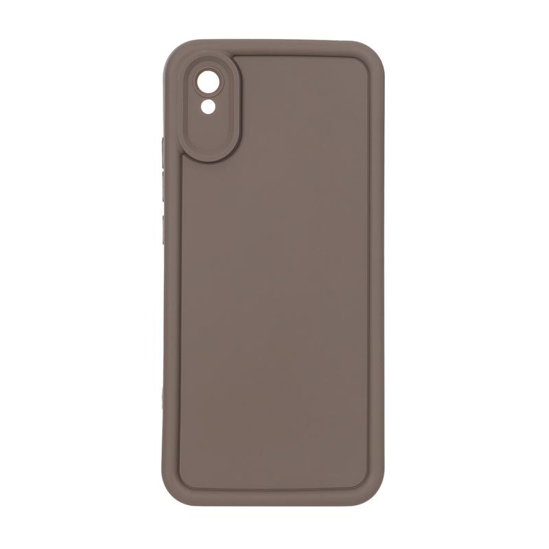 قاب گوشی Redmi 9A / Redmi 9AT / Redmi 9A Sport شیائومی سیلیکونی ژله ای Solid محافظ لنزدار قهوه ای کد 112880