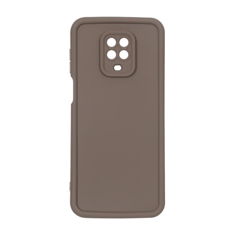 قاب گوشی Redmi Note 9S / Redmi Note 9 Pro شیائومی سیلیکونی ژله ای Solid محافظ لنزدار قهوه ای کد 112894