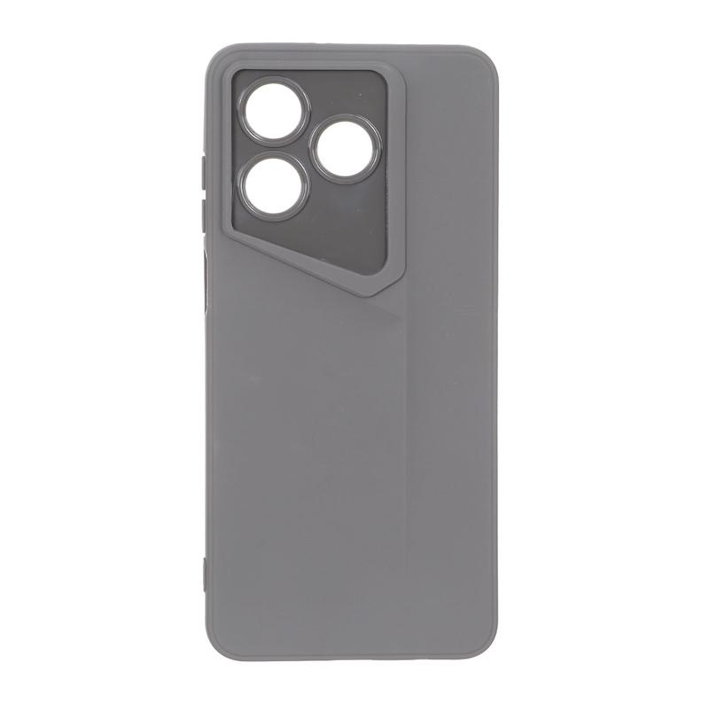 قاب گوشی Honor X5C آنر سری Porsche Design سیلیکونی ژله ای محافظ لنز دار طوسی کد 112781
