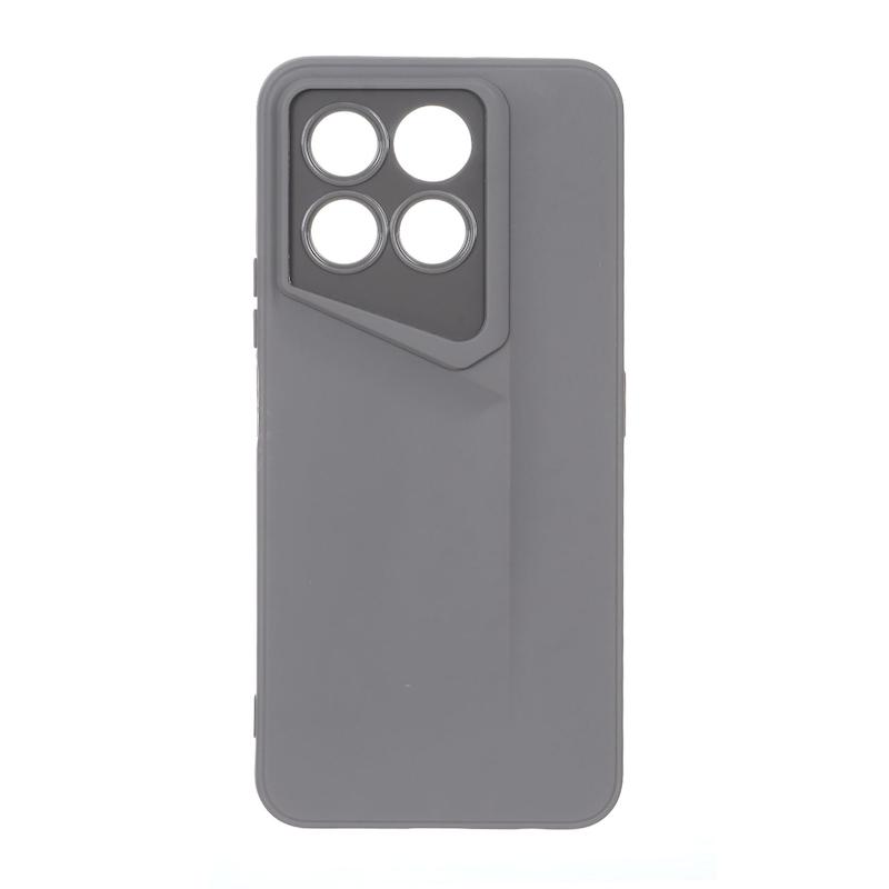 قاب گوشی Honor X6C آنر سری Porsche Design سیلیکونی ژله ای محافظ لنز دار طوسی کد E69-112782