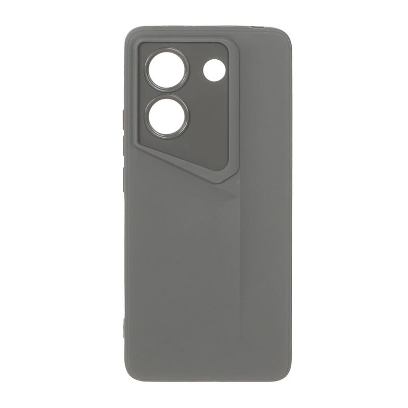 قاب گوشی Poco M7 Pro 5G شیائومی سری Porsche Design سیلیکونی ژله ای محافظ لنز دار طوسی کد 112792