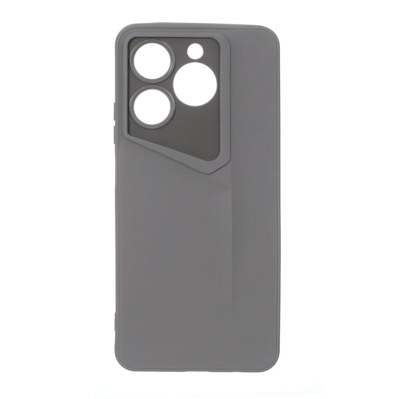 قاب گوشی Realme C61 ریلمی سری Porsche Design سیلیکونی ژله ای محافظ لنز دار طوسی کد 112797