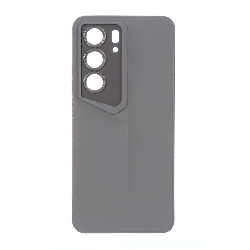 قاب گوشی Realme C75 ریلمی سری Porsche Design سیلیکونی ژله ای محافظ لنز دار طوسی کد 112800