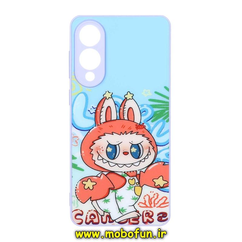 قاب گوشی Galaxy S25 Edge سامسونگ پشت طلق فانتزی براق محافظ لنزدار طرح لبوبو کد 95915